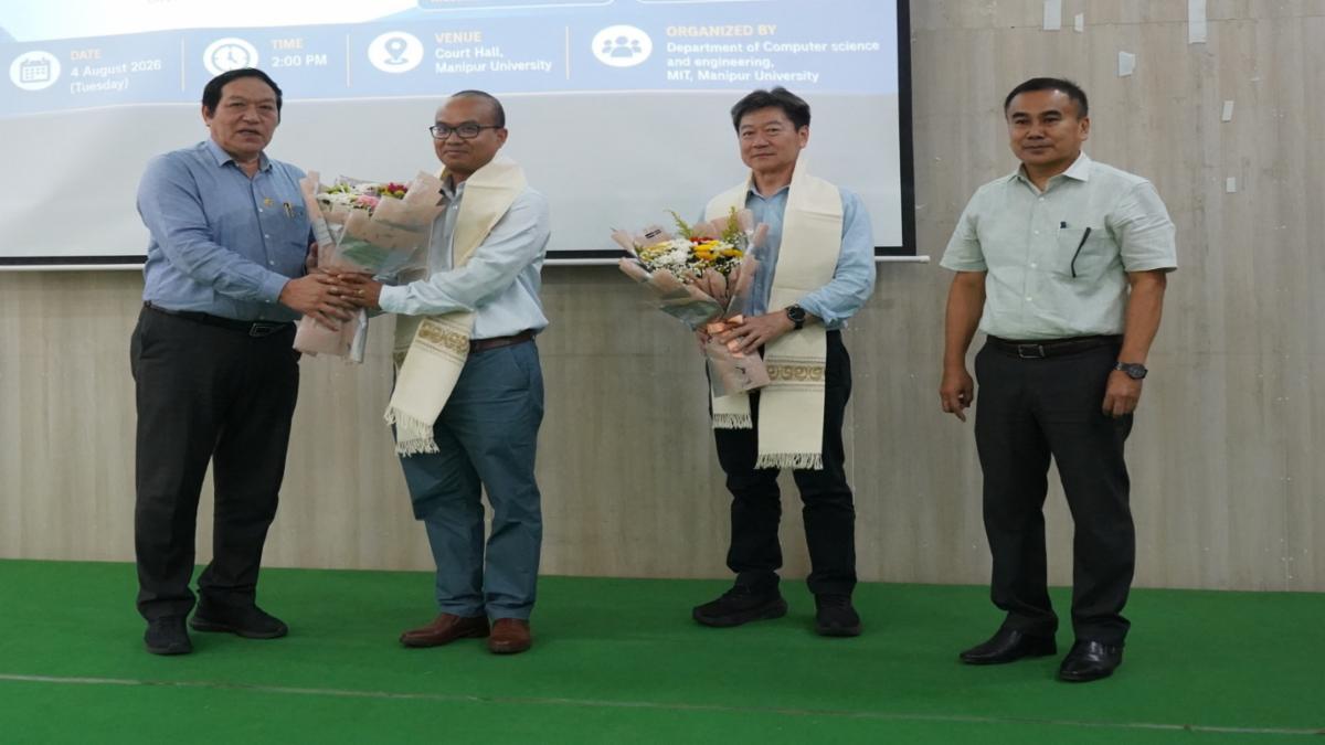 मणिपुर विश्वविद्यालय में AI, रिसर्च कमर्शियलाइजेशन और इनोवेशन पर अंतरराष्ट्रीय विशेषज्ञों का व्याख्यान