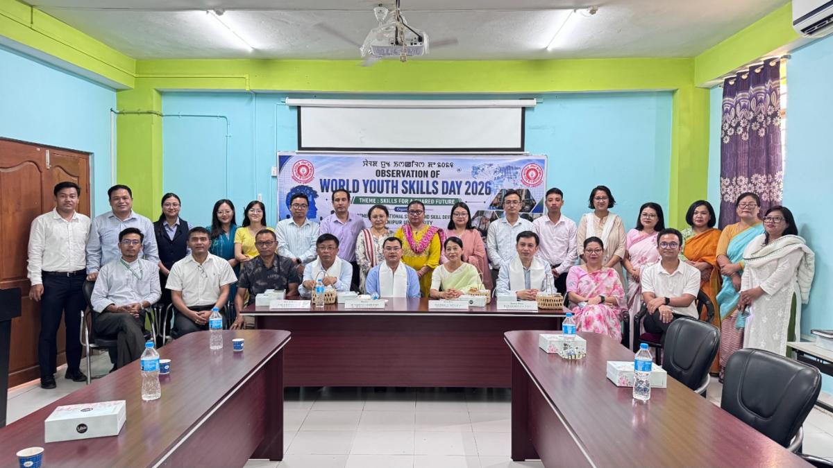 मणिपुर विश्वविद्यालय में विश्व युवा कौशल दिवस 2026 का आयोजन