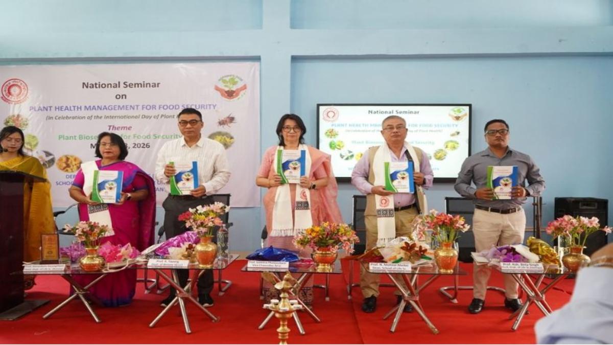 मणिपुर विश्वविद्यालय में राष्ट्रीय संगोष्ठी का शुभारंभ, खाद्य सुरक्षा के लिए पौध स्वास्थ्य प्रबंधन पर जोर