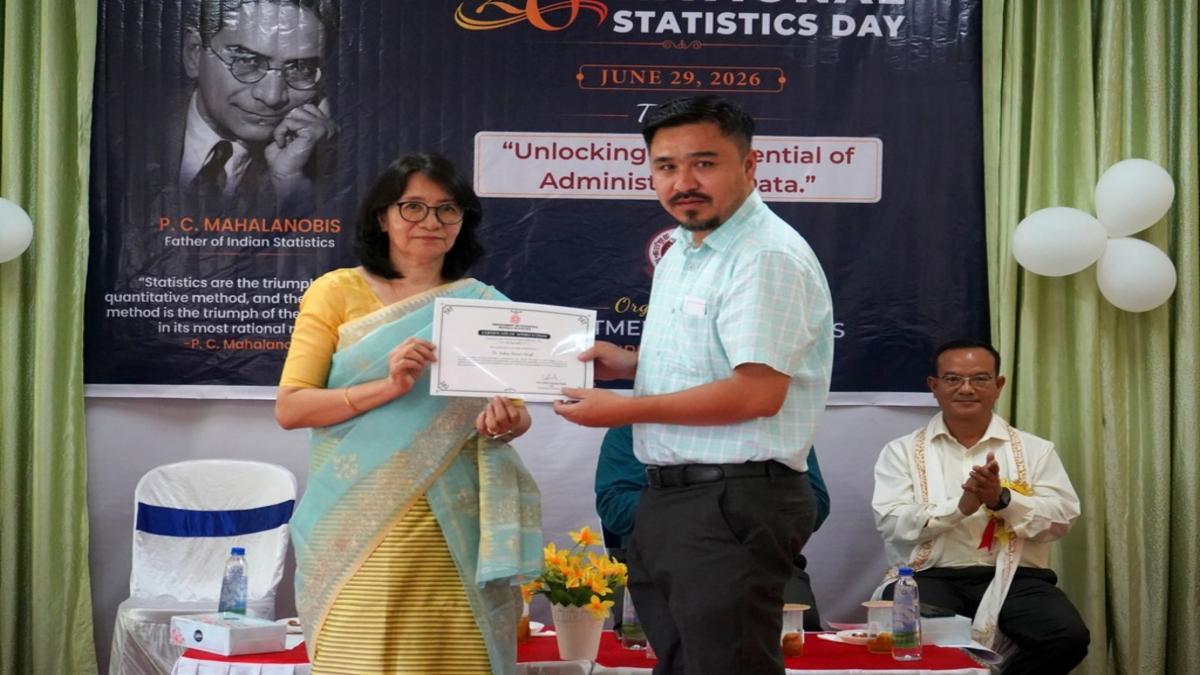मणिपुर यूनिवर्सिटी में मनाया गया 20वां राष्ट्रीय सांख्यिकी दिवस, प्रशासनिक डेटा की क्षमता पर जोर